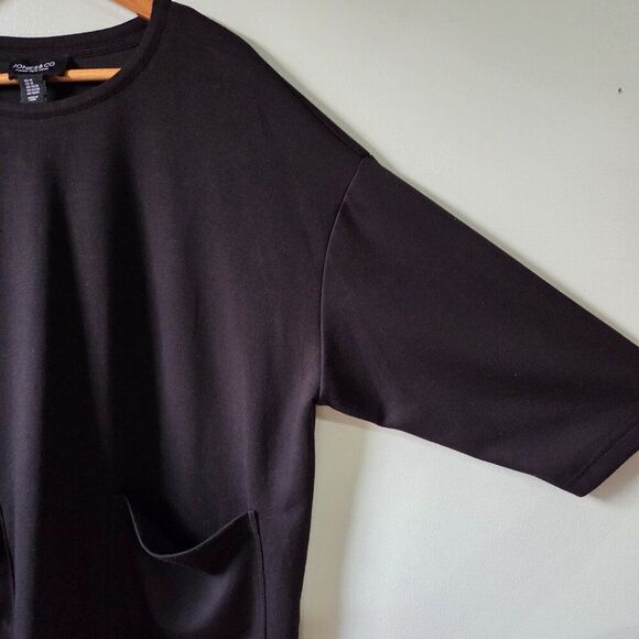 EUC JONES & CO JONES NEW YORK BLACK LARGE POCKETS MINIMALIST TOP SIZE 1X - Picture 4 of 13